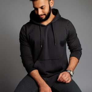 Knit Flex Hoodie - XL, Black