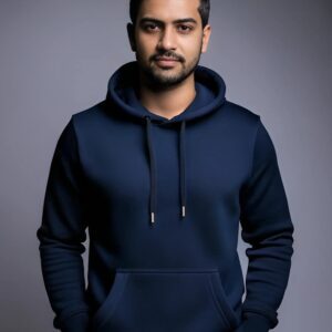 Knit Flex Hoodie - XXL, Navy Blue