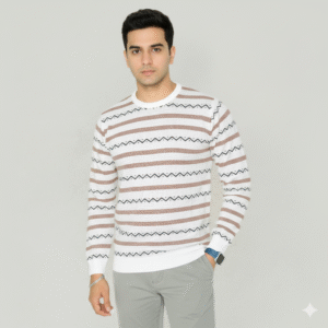 Prestige Knit Cotton Full Sleeve – White
