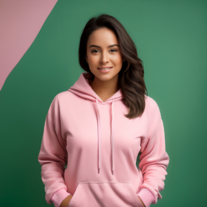 Soft Pink Women’s Hoodie – 100% Cotton