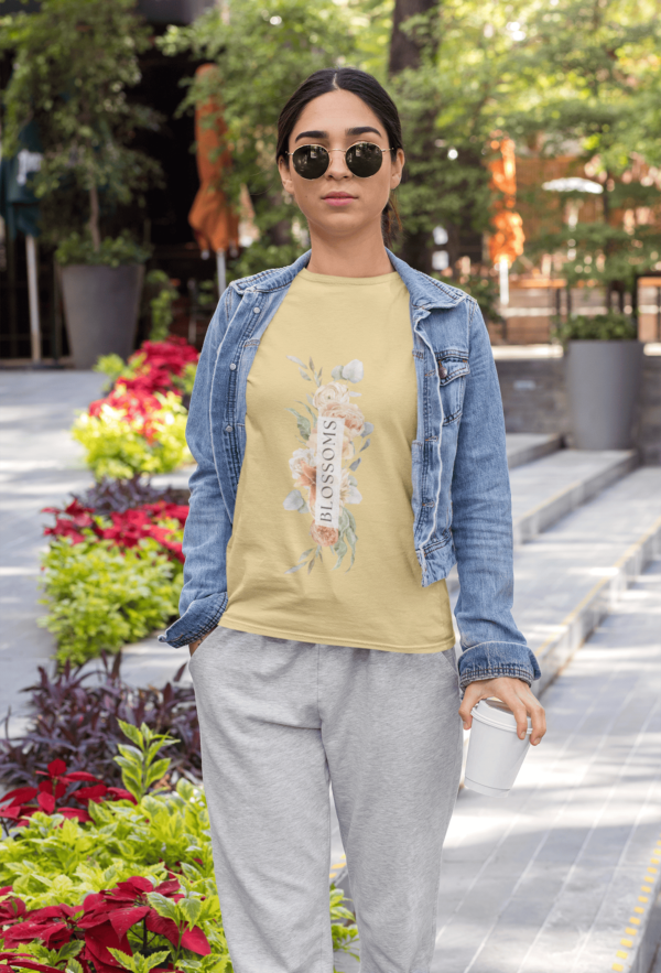 Blossam Women’s Floral T-Shirt – Soft Cotton - Image 4