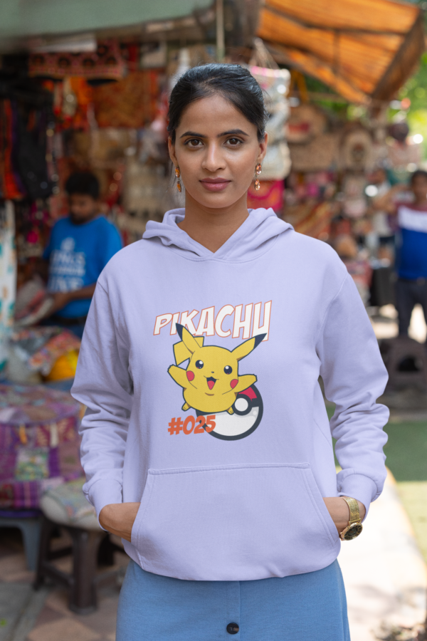 Pikachu Anime KnitFlex Hoodie - Image 3