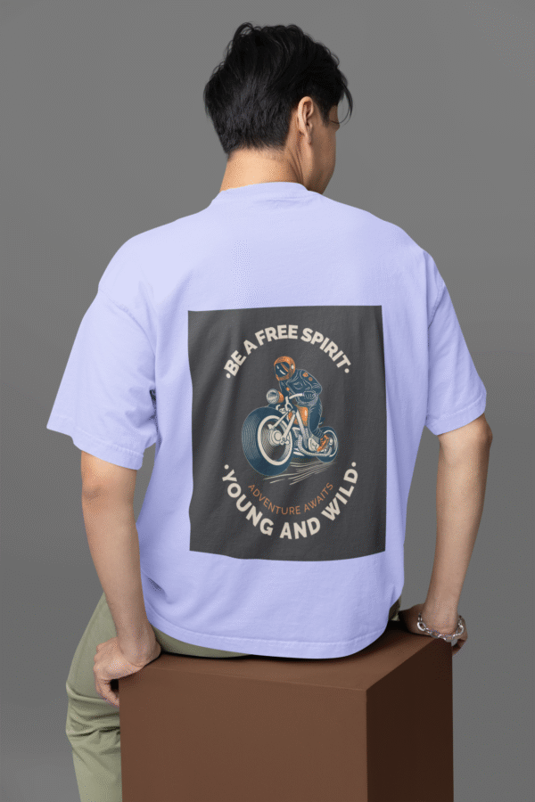Free Spirit Biker Oversized Tshirt - Image 3