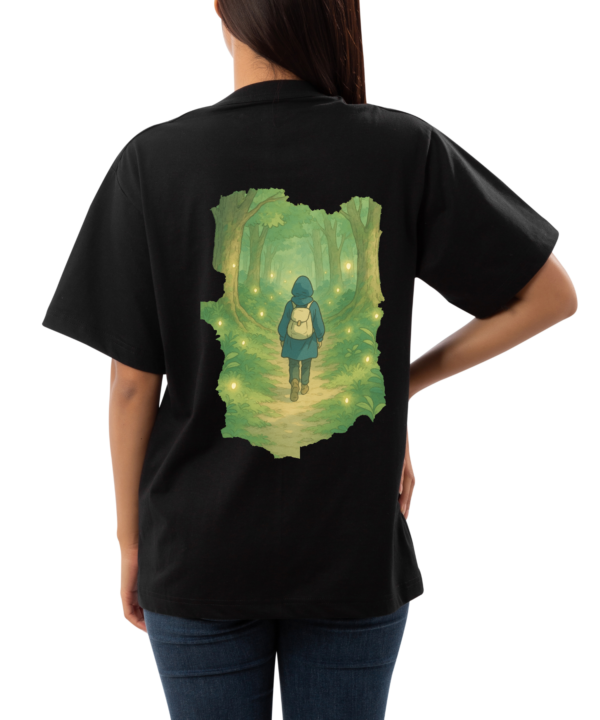 Custom Ghibli Art Oversized T-Shirt - Image 3