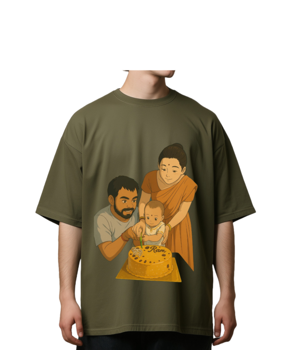 Custom Ghibli Art Oversized T-Shirt - Image 2