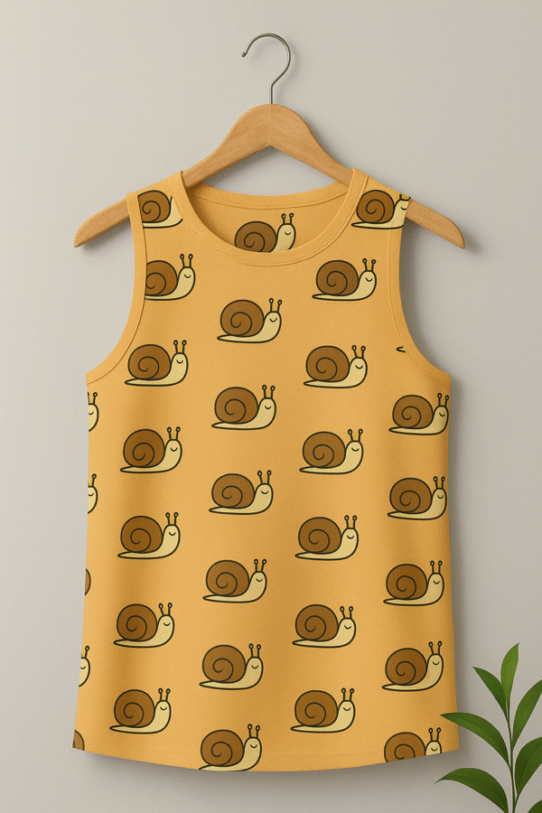 Self Designed Sleeveless Tshirt