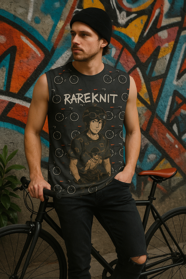 Self Designed Sleeveless Tshirt - Image 2
