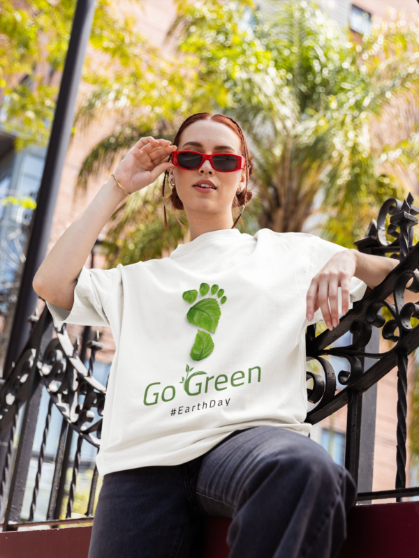 Verdant Step Earth Day Oversized Tee