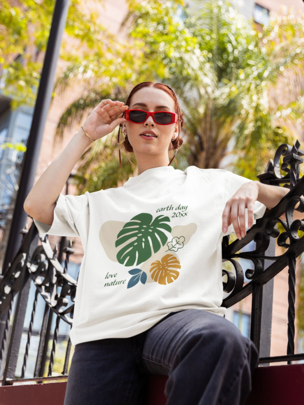 TropiLove Earth Oversized Tee - Image 4