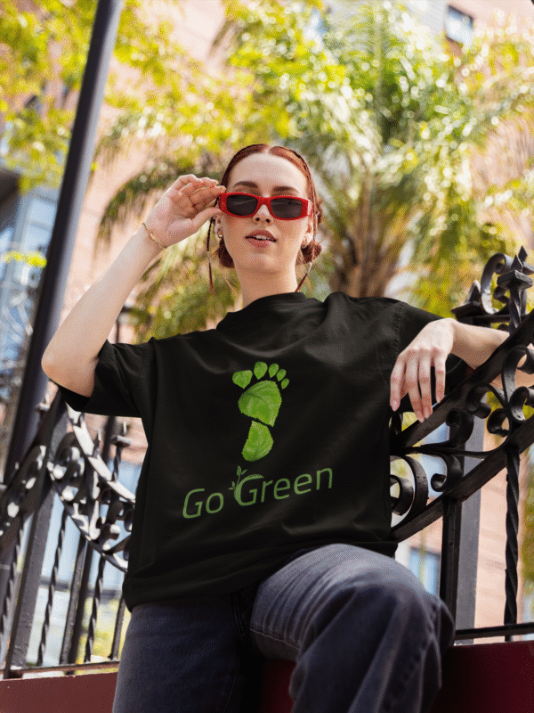 Verdant Step Earth Day Oversized Tee - Image 2