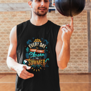 Luxe Knit Printed Sleeveless Tee