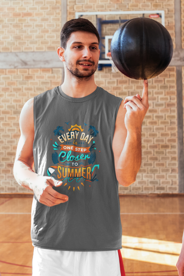 Luxe Knit Printed Sleeveless Tee - Image 4