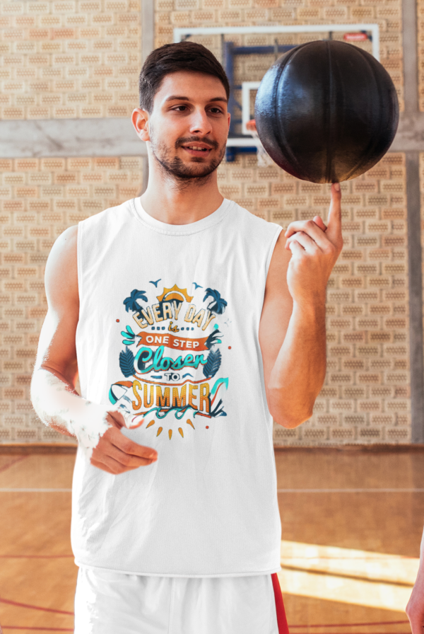 Luxe Knit Printed Sleeveless Tee - Image 2