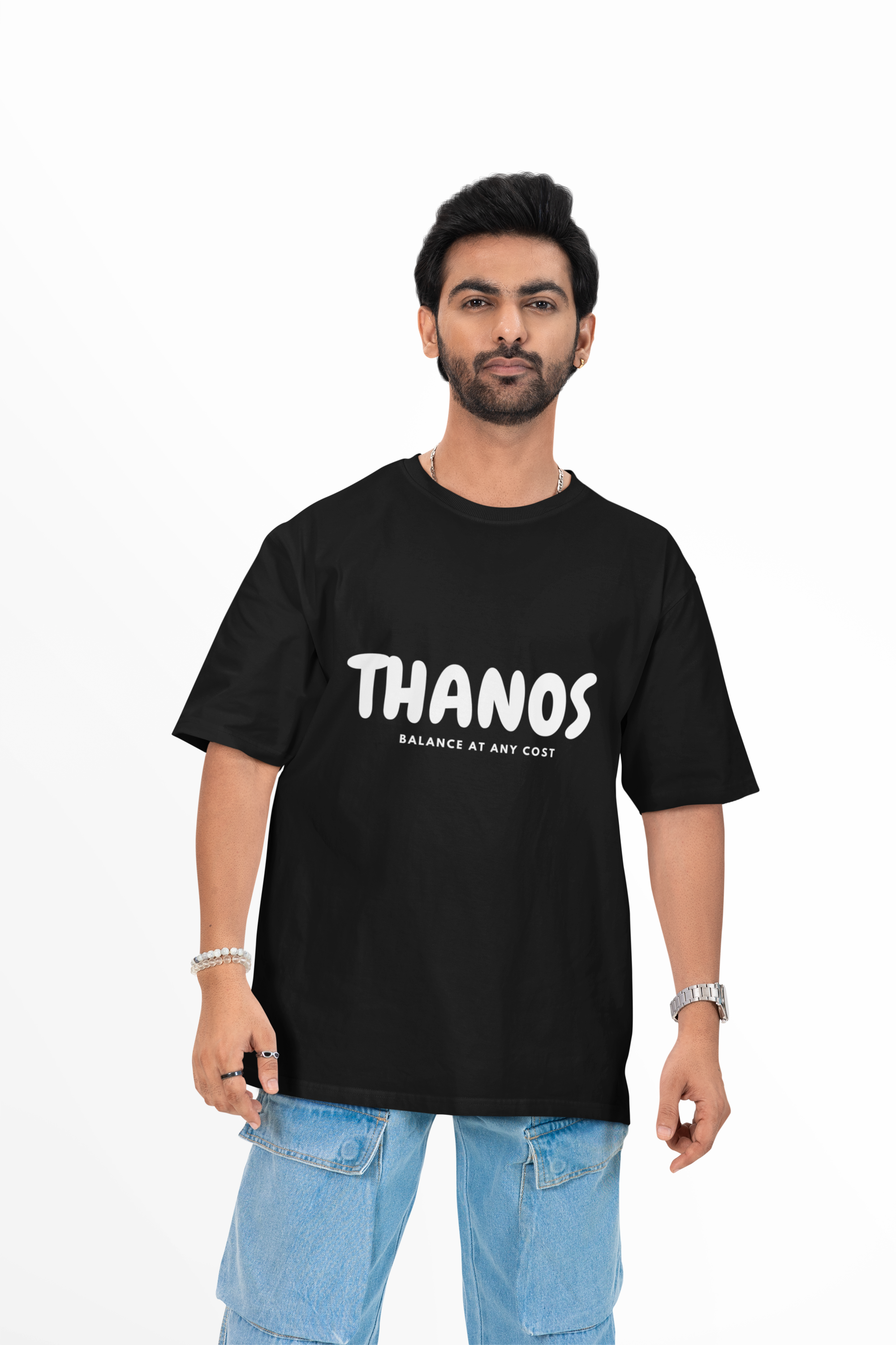 The Thanos Oversized Black T-Shirt - Image 2