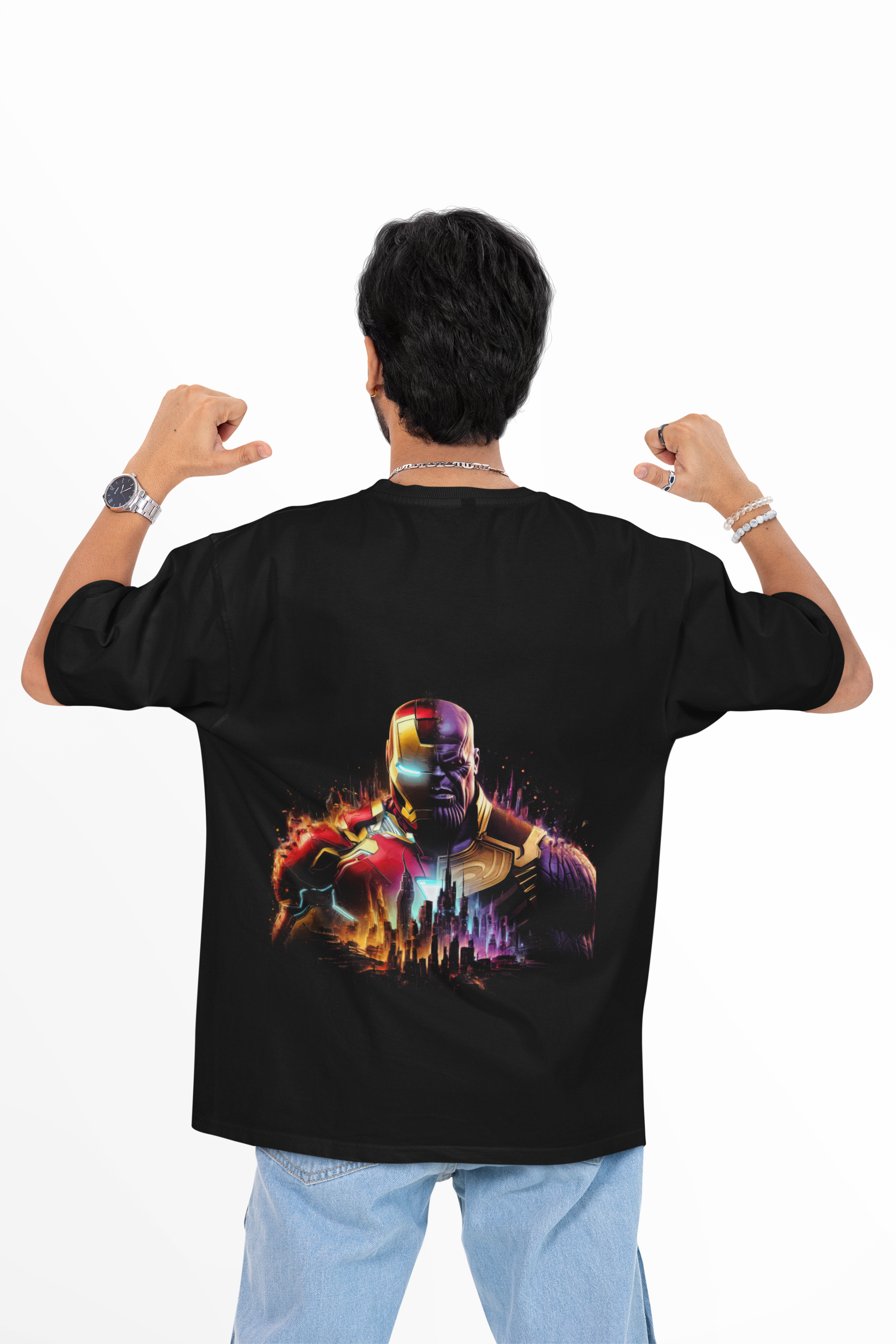 The Thanos Oversized Black T-Shirt